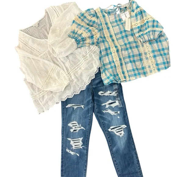 American Eagle Curvy Super Hi-rise Jegging stretch covered holes Dark Wash - Picture 8 of 10